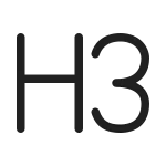 Text Header 3 SVG Icon